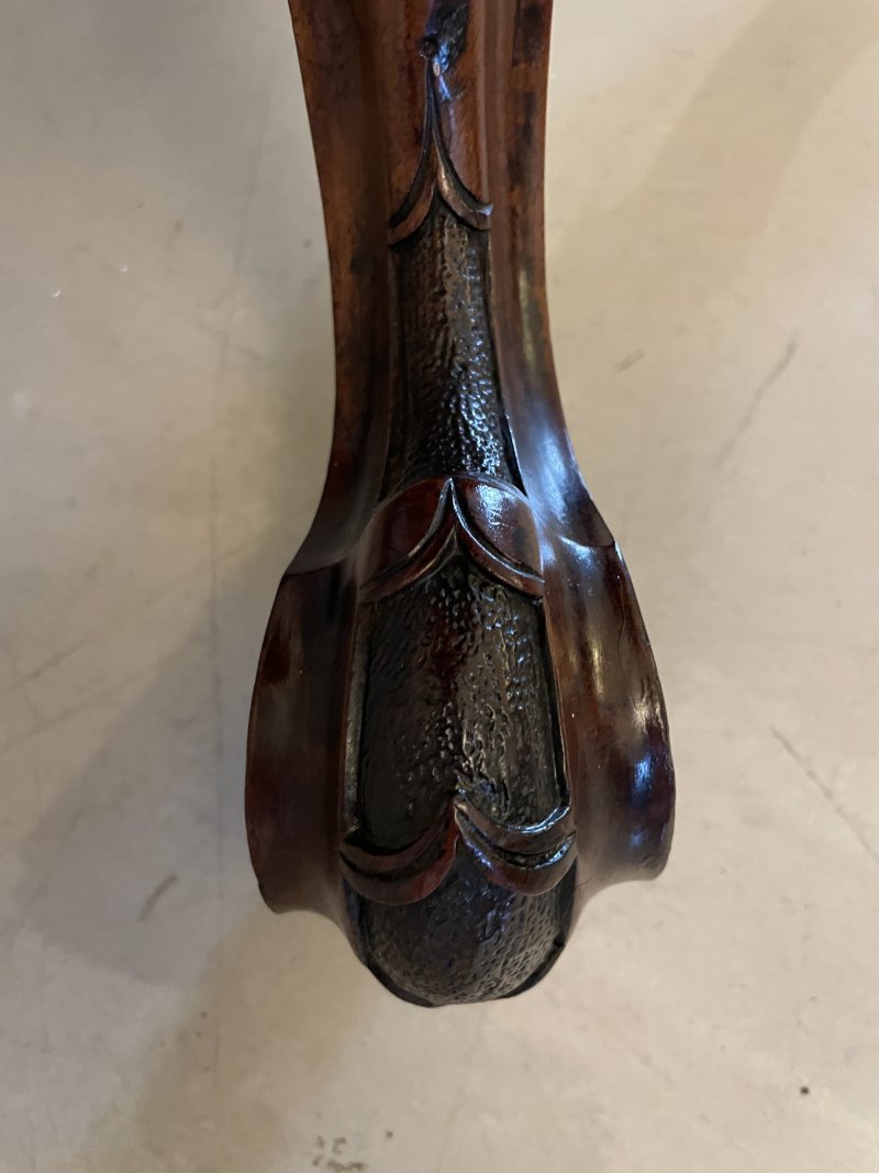 Exceptional Quality Antique Victorian Burr Walnut Inlaid Floral Marquetry Card/Console Table - Image 16